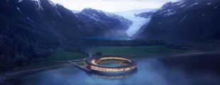 «Кольцевой» отель на воде в Норвегии